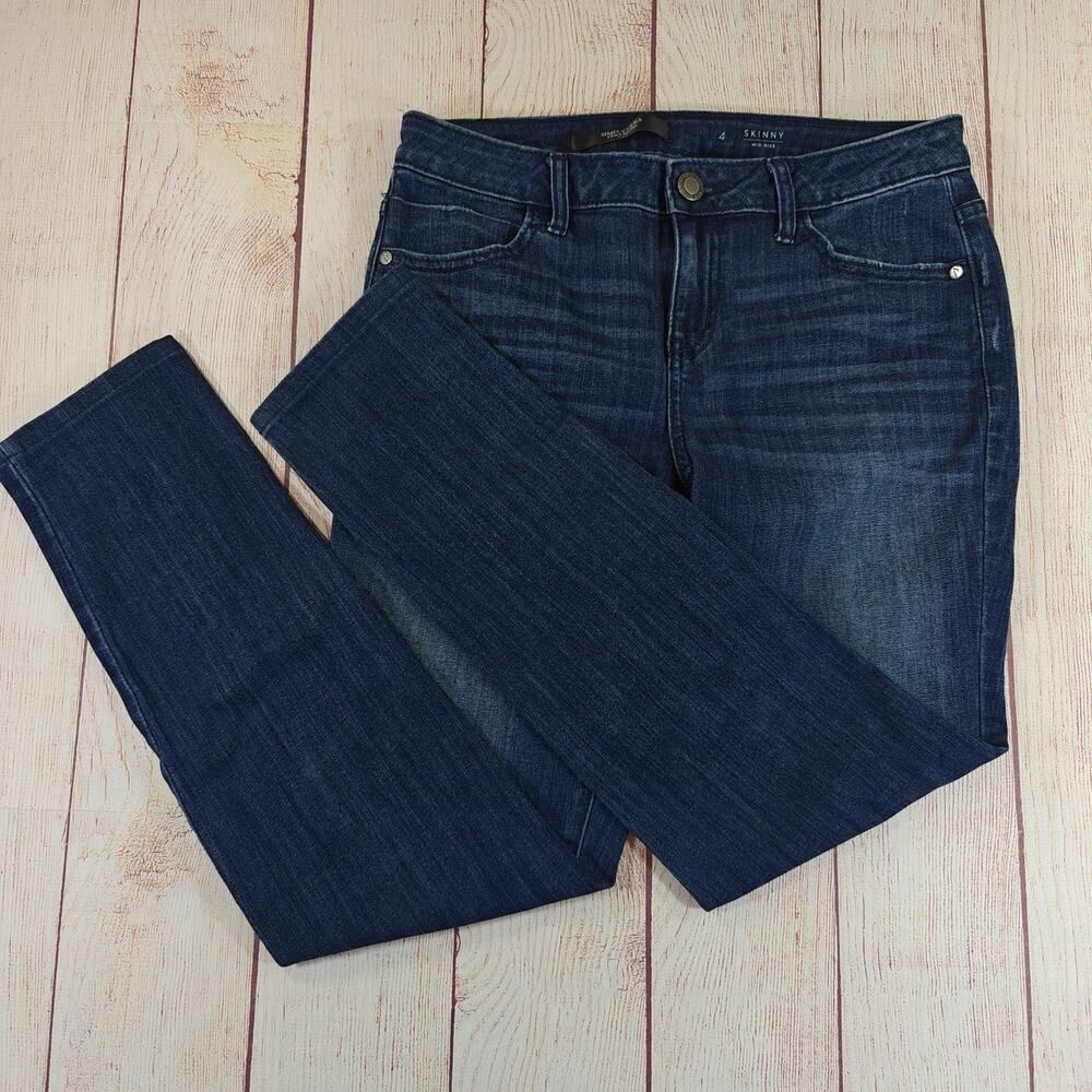 Simply Vera Vera Wang mid rise skinny ankle jeans sz 4